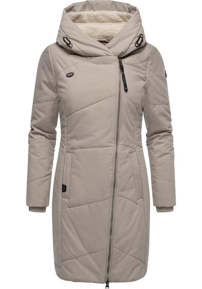 Ragwear Wintermantel Gordon Long gesteppter Winterparka mit asymmetrischem Kragen – Bild 4 von 5