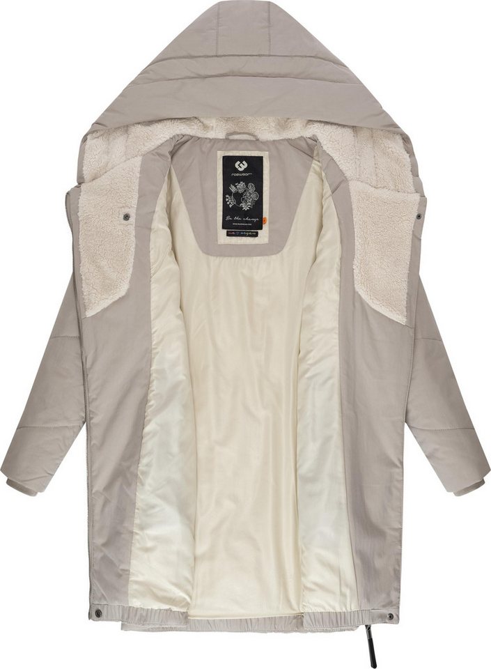 Ragwear Wintermantel Gordon Long gesteppter Winterparka mit asymmetrischem Kragen – Bild 5 von 5