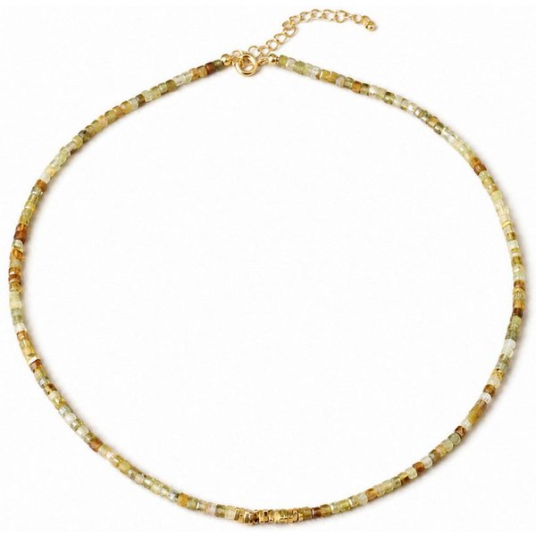 RAIKOU Bead-Ketten-Set mit echten Perlen und bunten Natursteinen, handgefertigt