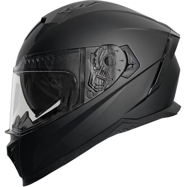 RALLOX Helmets Motorradhelm Integralhelm 69 Helm Rollerhelm Motorradhelm matt schwarz Größe L