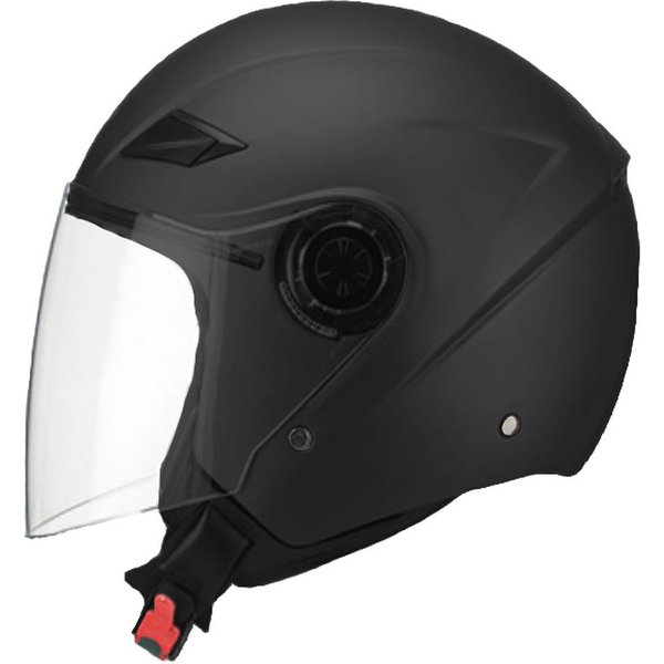 RALLOX Helmets Motorradhelm Jethelm 702 matt schwarz Helm Gr. S
