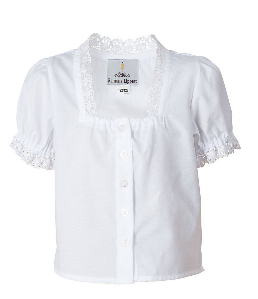 Ramona Lippert Dirndl Dirndl Kinderdirndl Anika in Blau, 3-teilig mit Schürze & Bluse – Bild 3 von 4