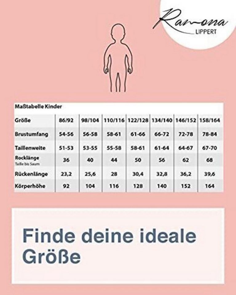 Ramona Lippert Dirndl Kinderdirndl Anouk in Petrol, 3-teilig mit Schürze & Bluse – Bild 4 von 4