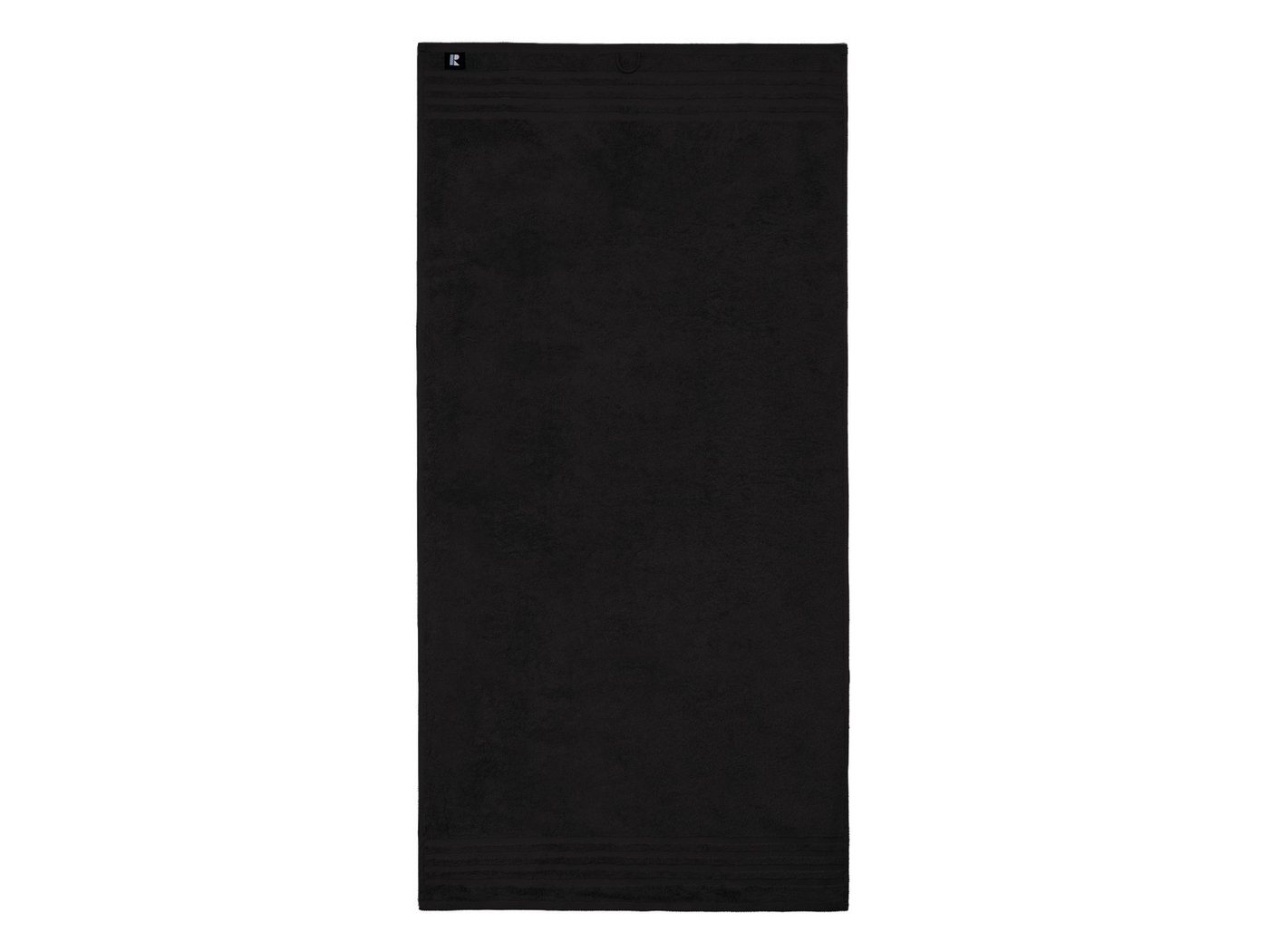 Rapp Badaustattung Duschtücher Duschtuch-Set schwarz, Walkfrottee (2-St), ca. 70x140 cm Badetücher Duschtücher in Uni Farben 100% Baumwolle – Bild 2 von 5