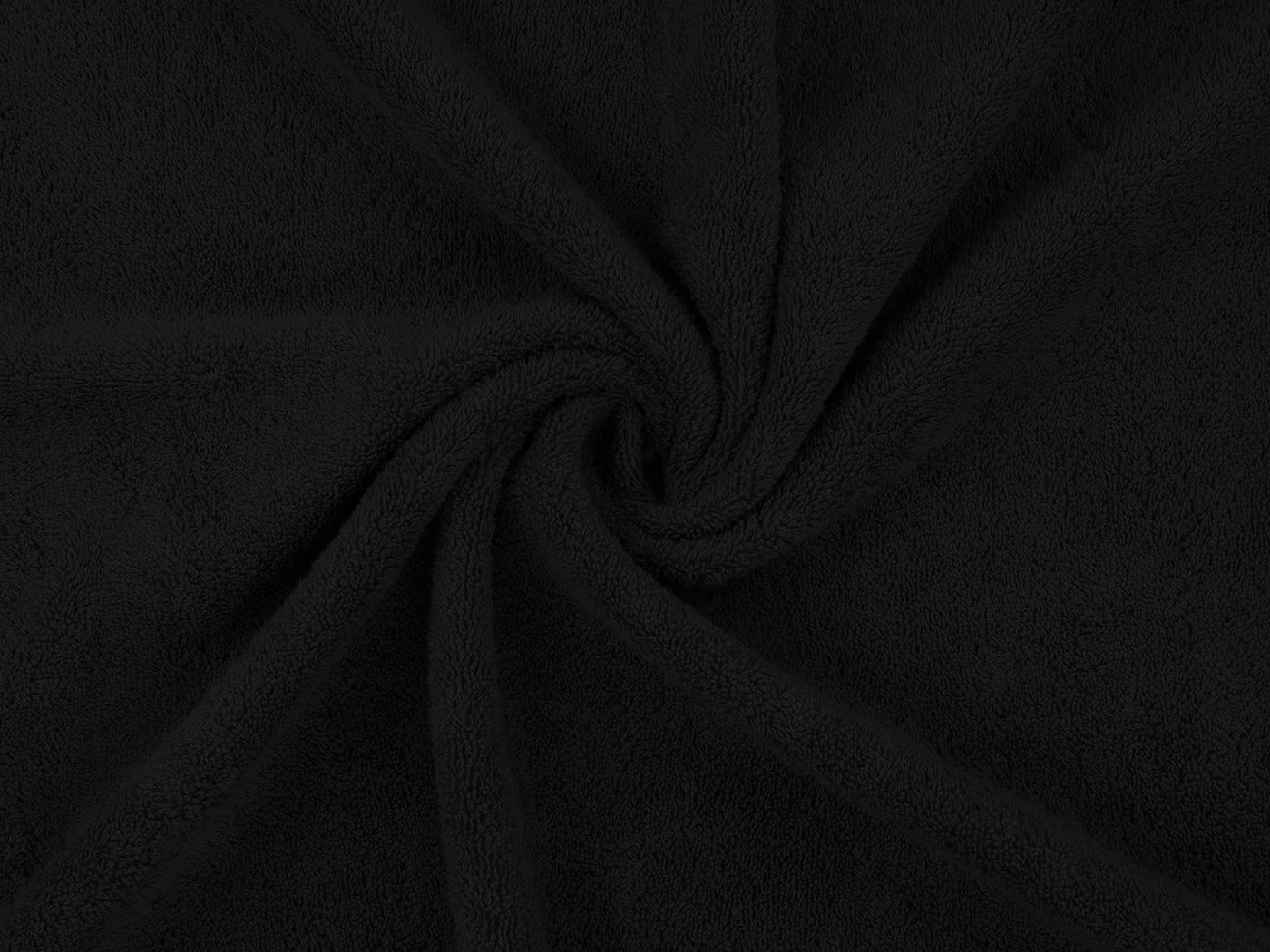 Rapp Badaustattung Duschtücher Duschtuch-Set schwarz, Walkfrottee (2-St), ca. 70x140 cm Badetücher Duschtücher in Uni Farben 100% Baumwolle – Bild 4 von 5