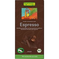 RAPUNZEL Bio-Schokolade mit Espressobohnensplitter, zartbitter, 51% Kakao, 80 g