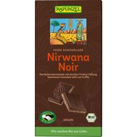 RAPUNZEL Bio-Zartbitter-Schokolade mit dunkler Praliné-Füllung "Nirwana Noir", 100 g