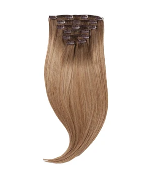 Rapunzel of Sweden Classic Clip-ins Straight / Medium Volume / 7 pieces Natural Brown ColorMelt C2.2/5.1 40 cm Haarverlängerung · 100 g
