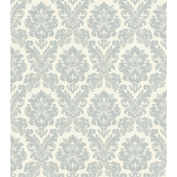 Rasch Vliestapete Barock - Vinyltapete Beige Blau, Barock, (1 Rolle, 1 St., 10,05 m x 0,53 m), gute Lichtbeständigkeit, feucht abwischbar, restlos abziehbar