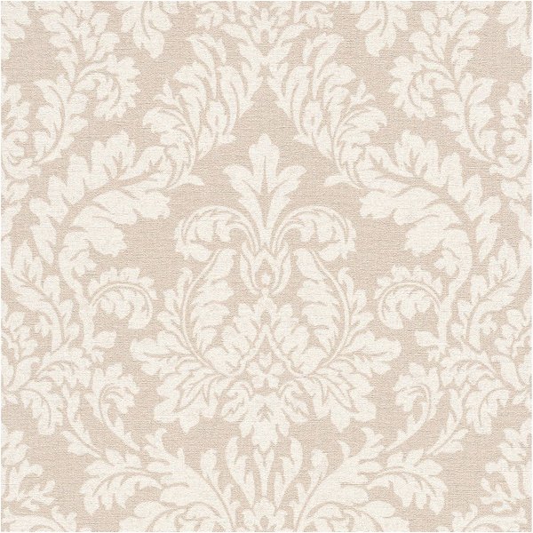 Rasch Vliestapete Ornamente - Vinyltapete Beige Creme, Textiloptik, (1 Rolle, 1 St., 10,05 m x 0,53 m), gute Lichtbeständigkeit, feucht abwischbar, restlos abzi