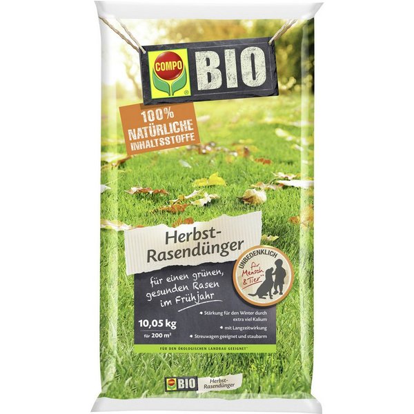 Compo Rasendünger Compo Bio Herbst-Rasendünger 10 kg
