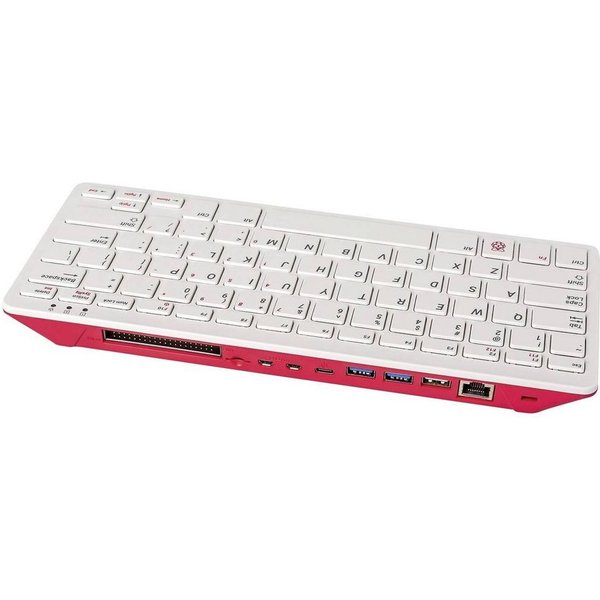Raspberry Pi Komplett-PC 4x 1.8GHz, 4GB RAM, Tastaturlayout Deutsch SC0374 Barebone-PC