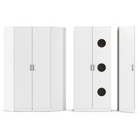 RAUCH BLUE Allrounder, Grundelement Wäscheschrank 2trg (+ Eckschrank + Ausgleichstüre, Alpinweiß)