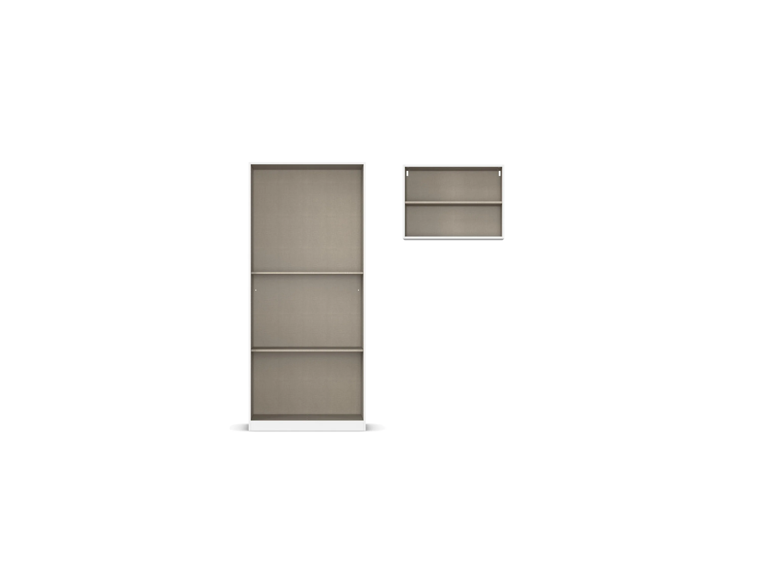 RAUCH BLUE Allrounder, Grundelement Wäscheschrank 2trg (+ Hängeschrank, Alpinweiß) – Bild 4 von 4