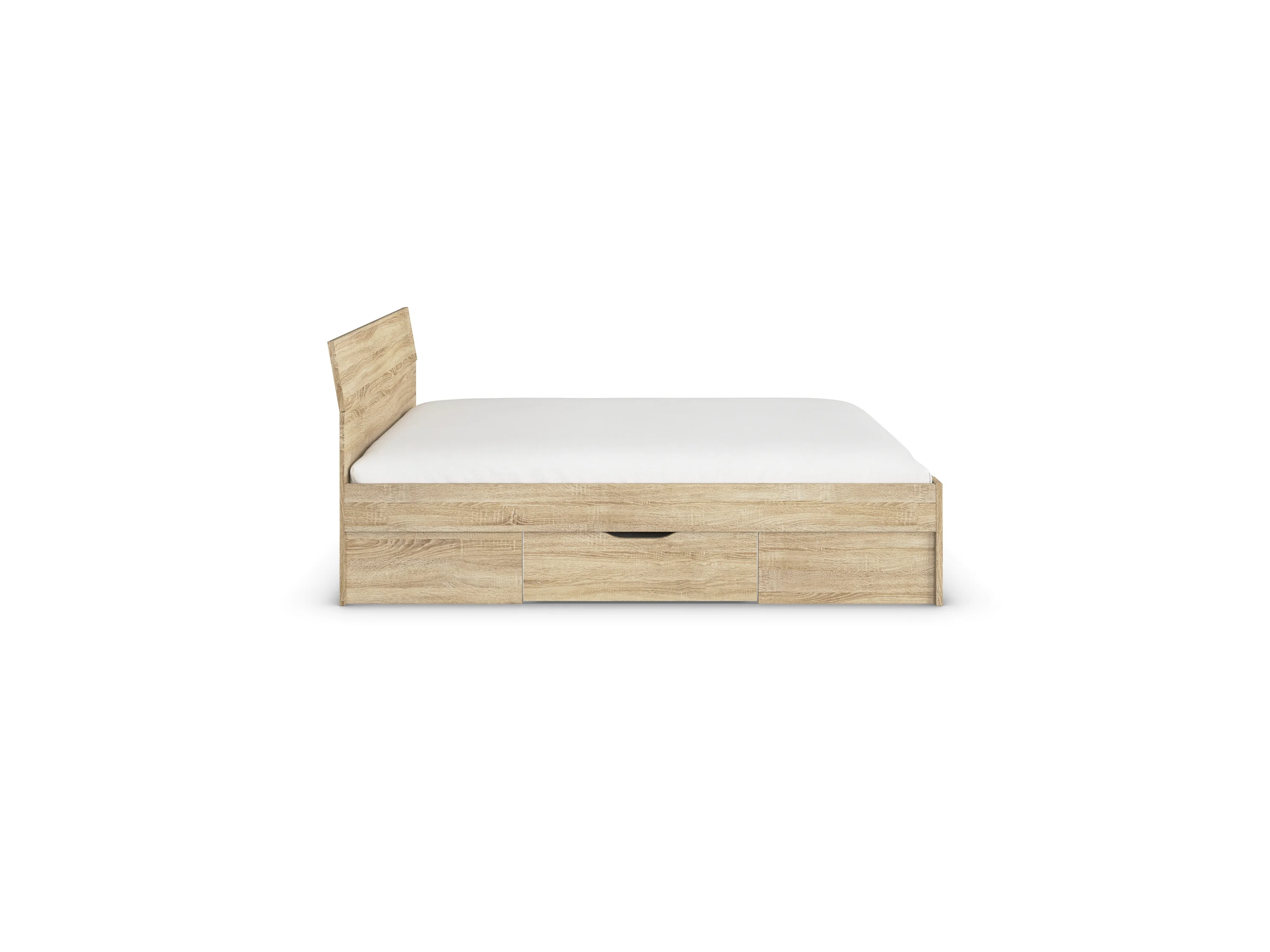 RAUCH BLUE Flexx Bett, Ergänzung Alabama (inkl. Sockelschubkästen, Dekor-Druck Eiche Sonoma, 140 x 200 cm) – Bild 3 von 4