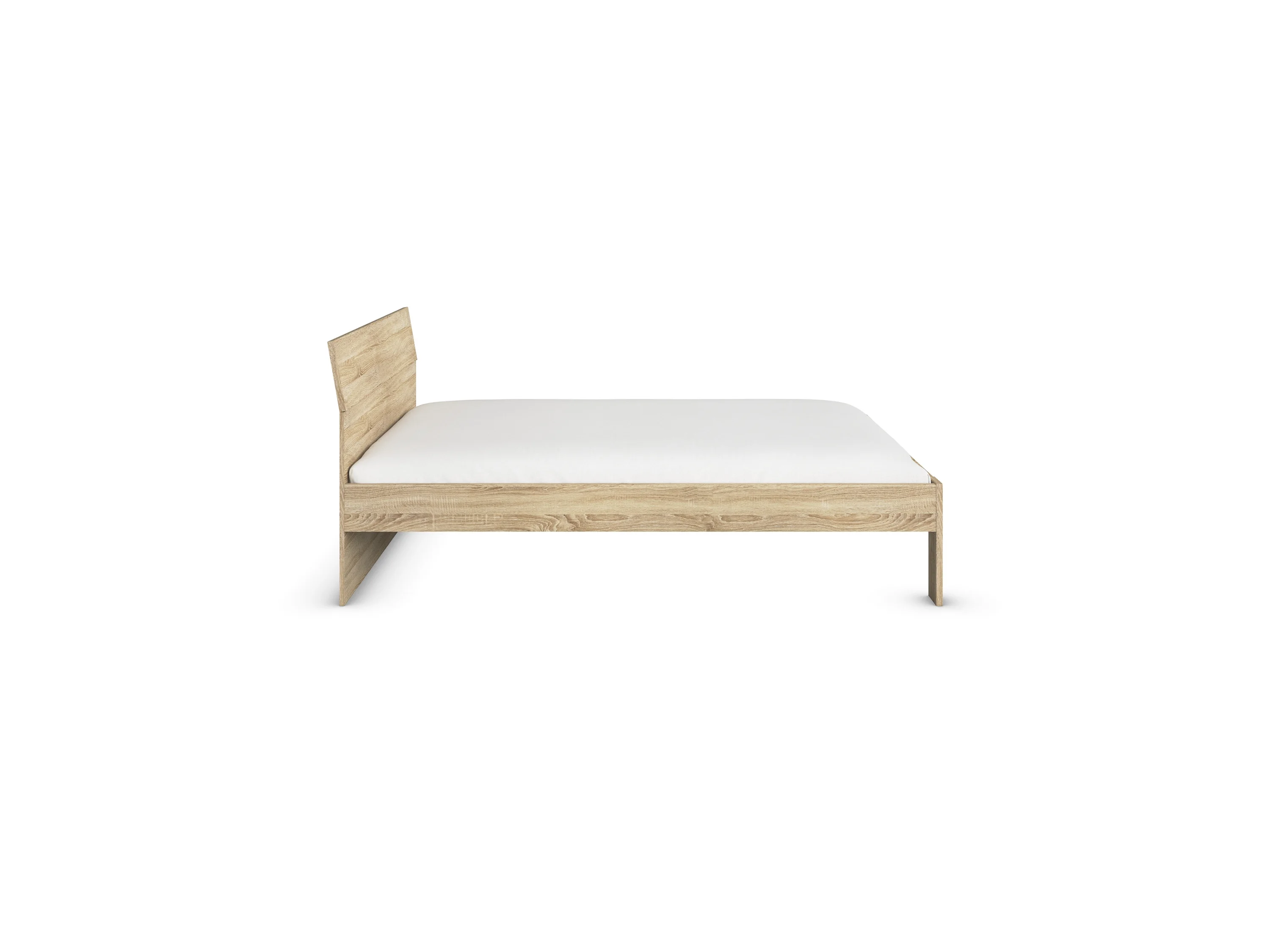 RAUCH BLUE Flexx Bett, Ergänzung Alabama (ohne Sockelschubkästen, Dekor-Druck Eiche Sonoma, 140 x 200 cm) – Bild 3 von 4