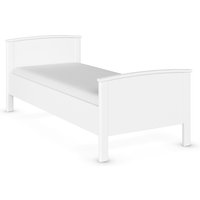 RAUCH BLUE Torrent Bett Komforthöhe, Liegefläche 90 cm (Weiß, Breite 100 cm / Höhe 85 cm)