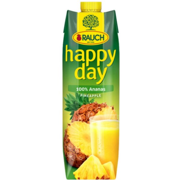 Rauch Fruchtsäfte Saft, Rauch Happy Day Ananassaft aus Ananaskonzentrat Fruchtsaft 1000ml