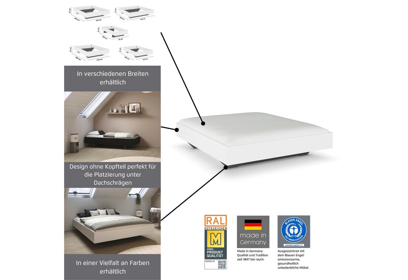 rauch Futonbett Phoenix, ohne Kopfteil – Bild 5 von 5