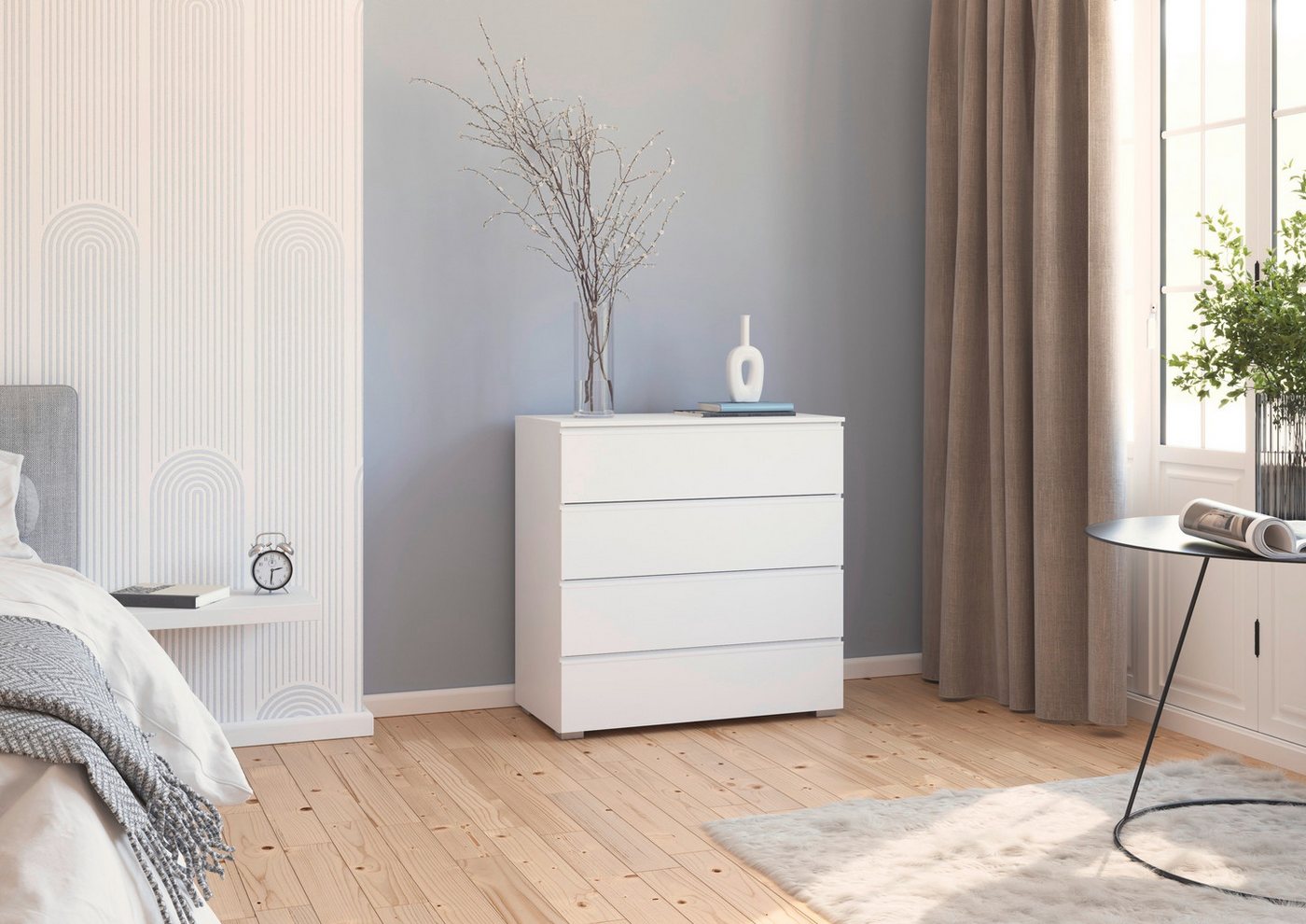 rauch Kommode Joel (Breite 80 cm), vier praktische und geräumige Schubladen MADE IN GERMANY – Bild 2 von 5