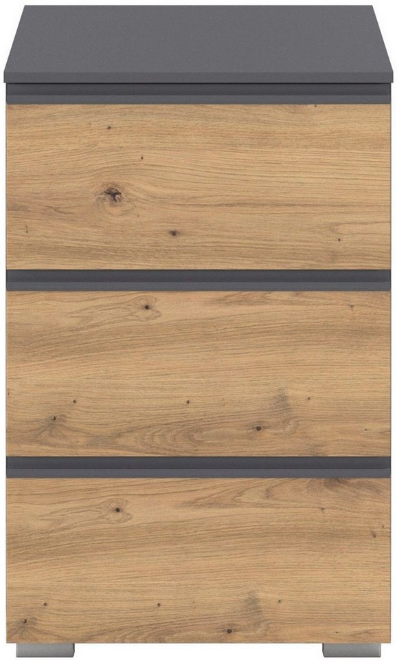rauch Nachtkommode Joel (Breite 40 cm), drei praktische und geräumige Schubladen MADE IN GERMANY – Bild 5 von 5