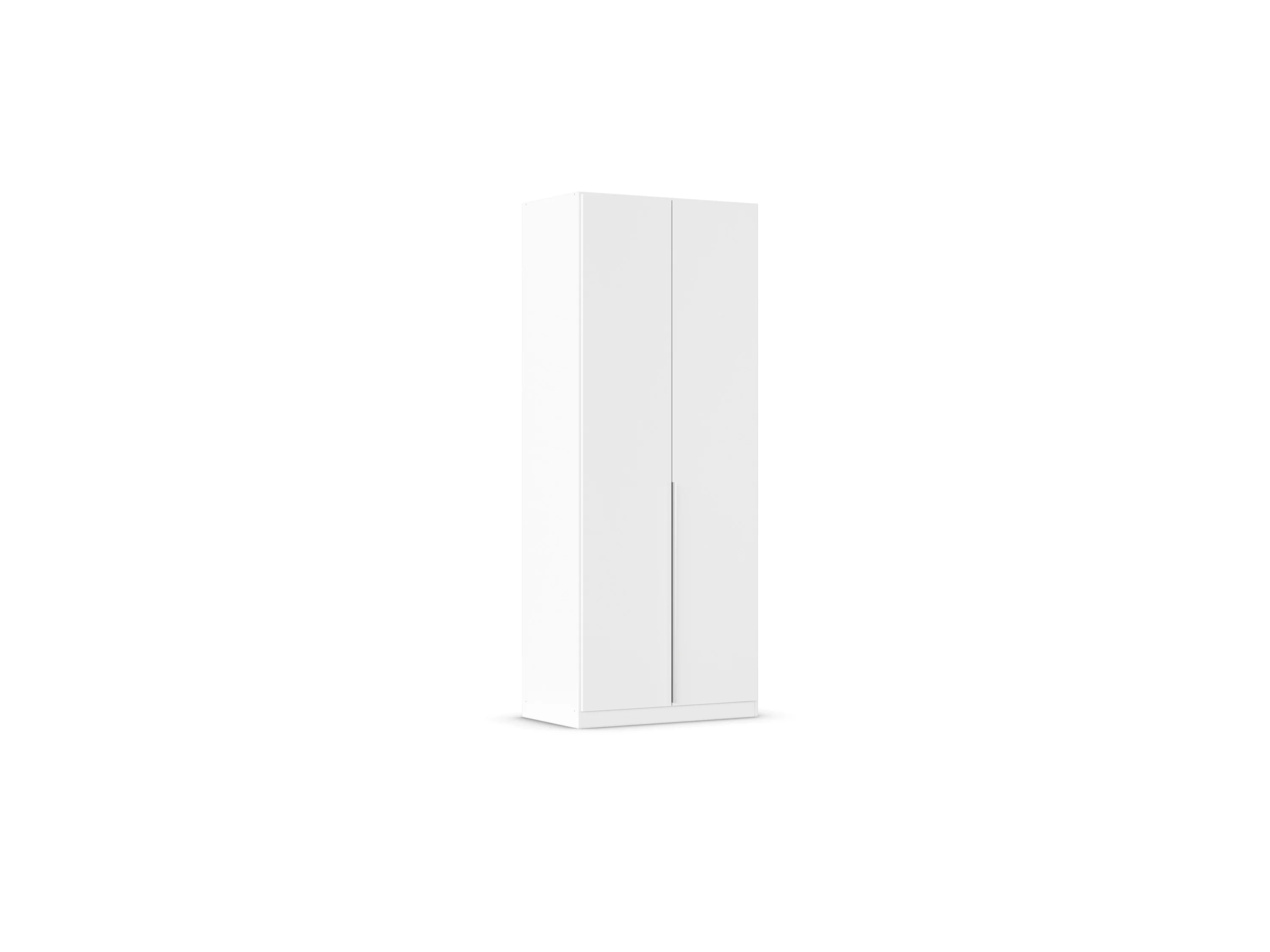 RAUCH ORANGE Drehtürenschrank Alabama (Basic-Zubehör, Weiß, Griffe Alufarben, 91 x 229 cm) – Bild 3 von 4