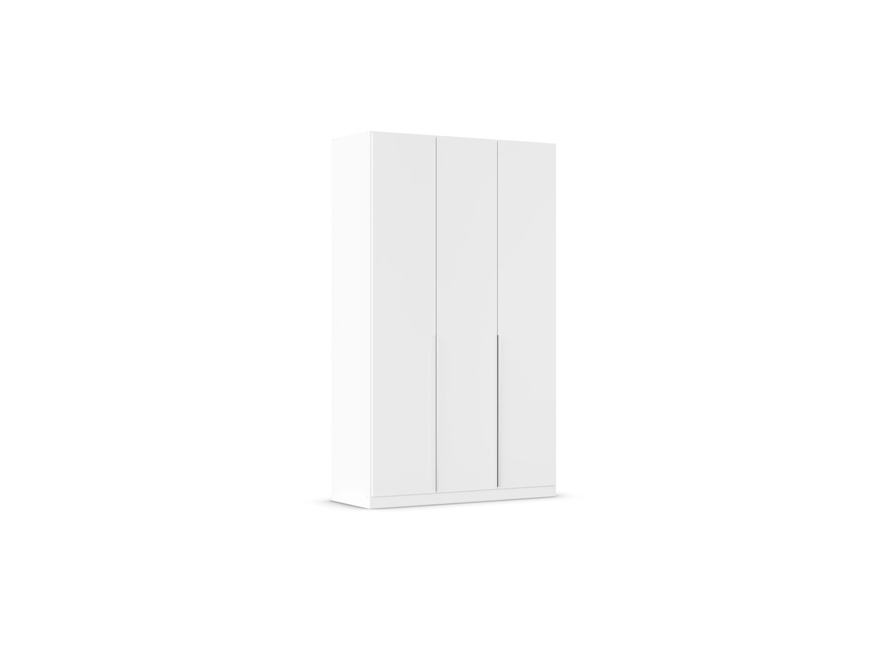 RAUCH ORANGE Drehtürenschrank Alabama (Basic-Zubehör, Weiß, Griffe Alufarben, 136 x 229 cm) – Bild 3 von 4