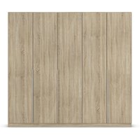 RAUCH ORANGE Drehtürenschrank Alabama (Basic-Zubehör, Eiche Sonoma, Griffe Alufarben, 226 x 210 cm)