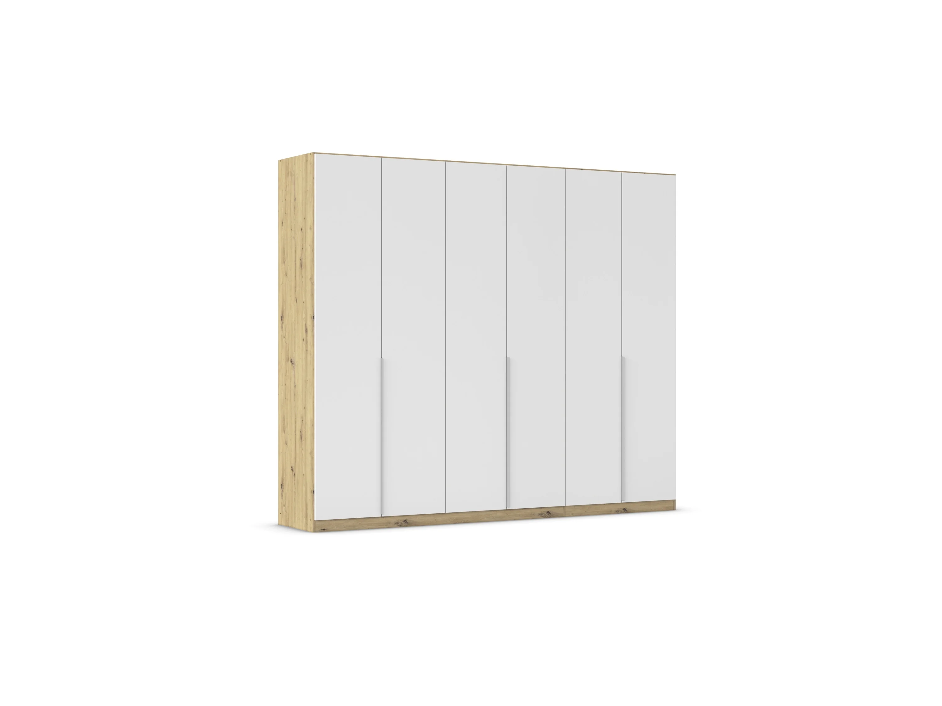 RAUCH ORANGE Drehtürenschrank Alabama (Basic-Zubehör, Weiß/Eiche Artisan, Griffe Alu, 271 x 229 cm) – Bild 3 von 4