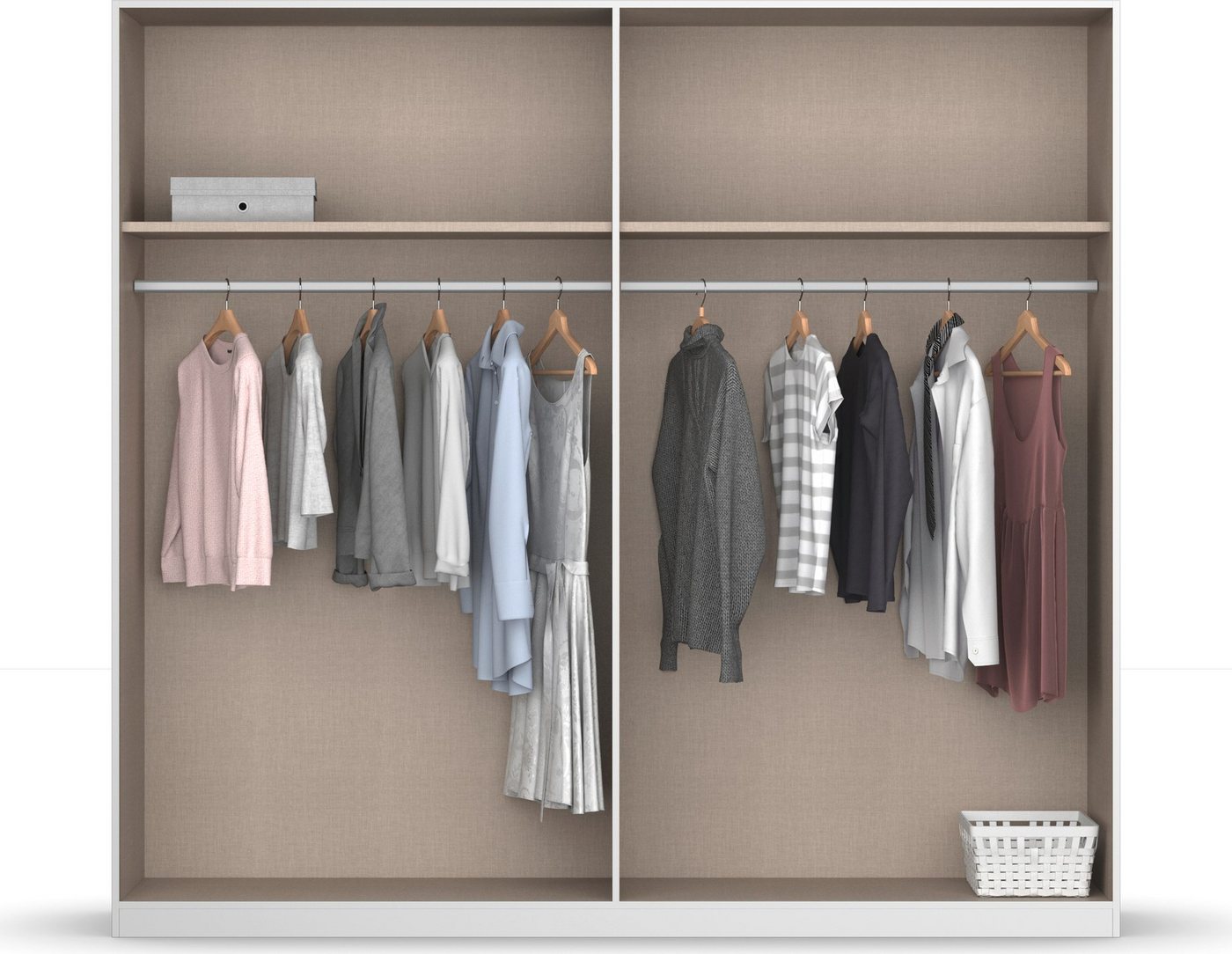 rauch Schlafzimmer-Set Monza, mit Drehtürenschrank Breite 226 cm, Bettanlage in 2 Breiten – Bild 2 von 5