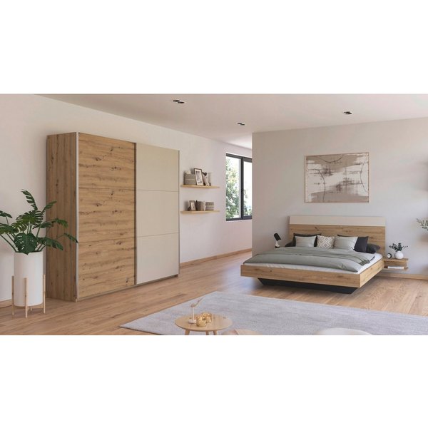 rauch Schlafzimmer-Set Monza, mit Schwebetürenschrank Breite 218 cm, Bettanlage in 2 Breiten