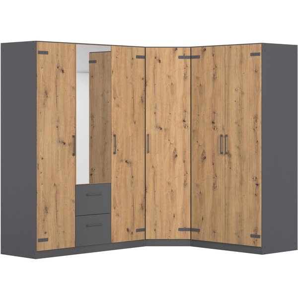 rauch Schrank-Set Holmes, (Set), mit Applikationen "Industrial Style" MADE IN GERMANY