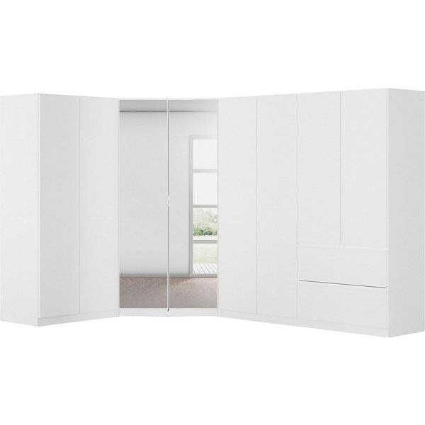 rauch Schrank-Set Kleiderschrank Schrank Garderobe Wäscheschrank COSTA Größe 208x298 cm, (Set, 3-St., in 3 Ausstattungen BASIC/CLASSIC/PREMIUM), viel Platz, gri