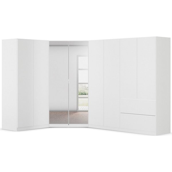 rauch Schrank-Set Kleiderschrank Schrank Garderobe Wäscheschrank COSTA Größe 208x298 cm, (Set, 3-St., in 3 Ausstattungen BASIC/CLASSIC/PREMIUM), viel Platz, gri