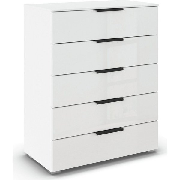 rauch Schubkastenkommode Highboard Sideboard Kommode MONTCLAR Frontauswahl Dekor/Hochglanz/Glas (in 2 Breiten: 40 oder 80 cm / Höhe 100 cm, inkl. Soft-Close-Fun