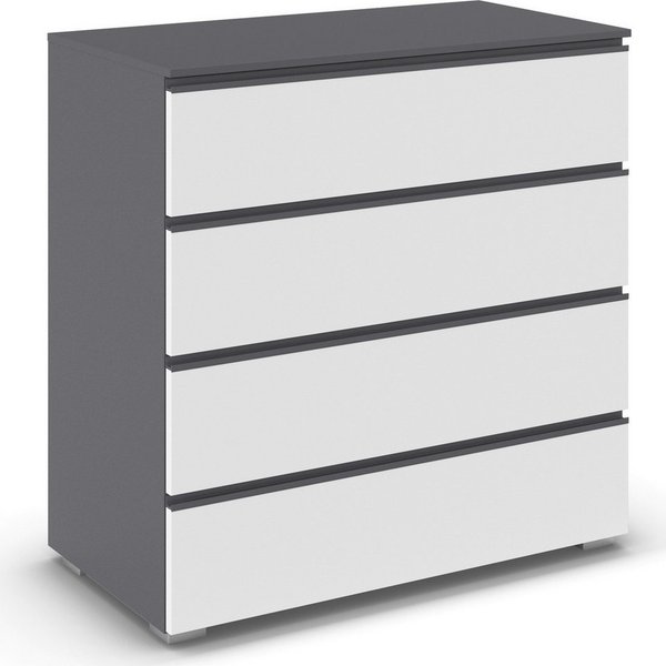 rauch Schubkastenkommode Sideboard Kommode Schubladenkommode Wäscheschrank MAINZ (Breite 80 cm), vier praktische und geräumige Schubladen MADE IN GERMANY