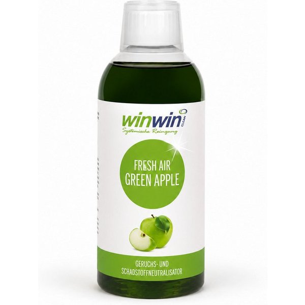 winwinCLEAN Raumduft Raumluftreiniger-Konzentrat GREEN APPLE Raumerfrischer Raumluftdeo (1x winwinCLEAN fresh AIR GREEN APPLE 500ml), Geruchsentferner,Geruchsne