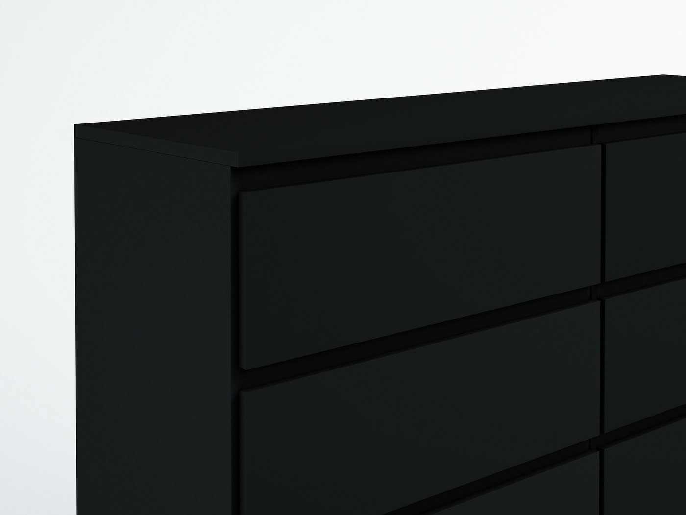 Raumhirsch Furniture Kommode, Sideboard, Kommode für das Schlafzimmer - Wohnzimmer (Maße: 138,5 × 39 × 101,5 cm, 8 Schubladen, Rollenschienen), viele Farbvarian – Bild 5 von 5