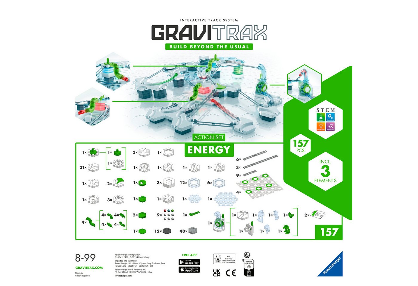 Ravensburger Kugelbahn-Bausatz GraviTrax Action-Set Energy – Bild 2 von 2