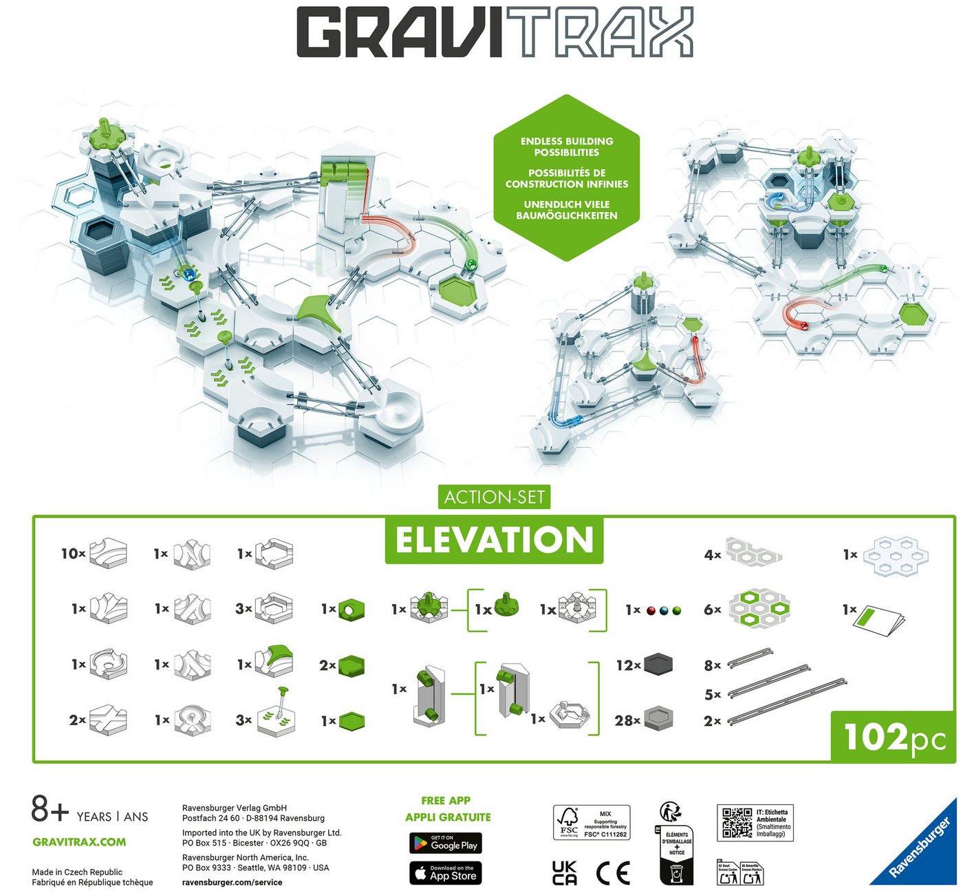 Ravensburger Kugelbahn-Bausatz GraviTrax Action-Set Elevation, Made in Europe – Bild 3 von 3