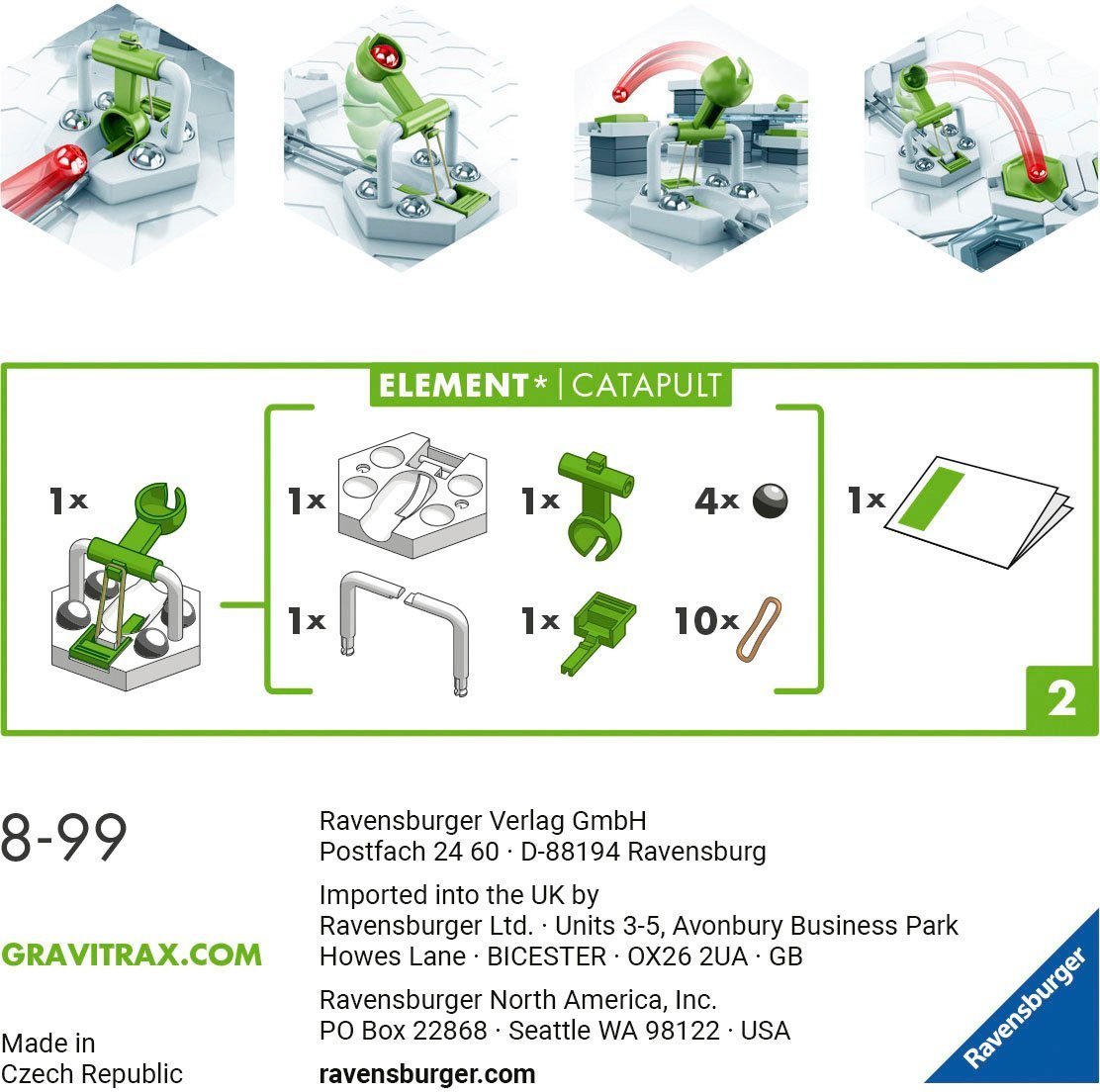 Ravensburger Kugelbahn-Bausatz GraviTrax Element Catapult, Made in Europe – Bild 5 von 5