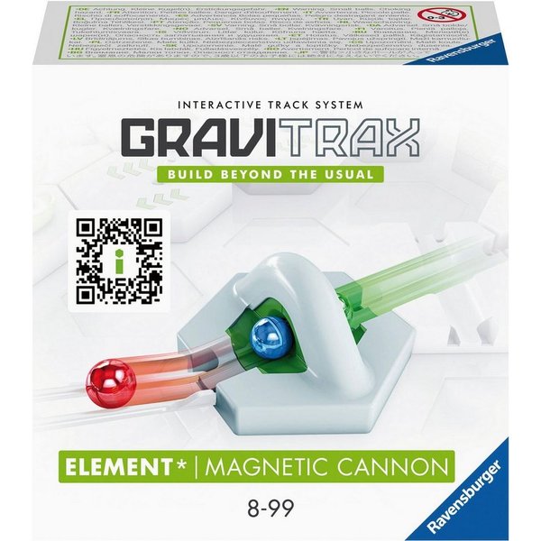 Ravensburger Kugelbahn-Bausatz GraviTrax Element Magnetic cannon, Made in Europe