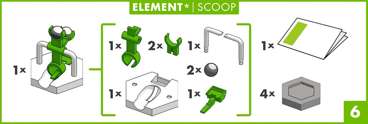 Ravensburger Kugelbahn-Bausatz GraviTrax Element Scoop, Made in Europe – Bild 3 von 5