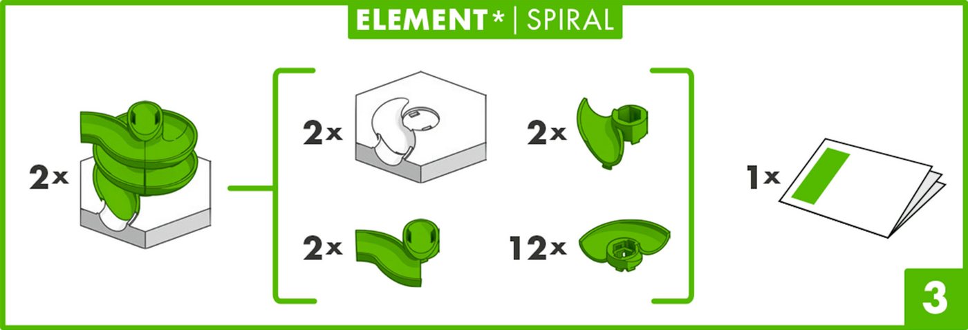 Ravensburger Kugelbahn-Bausatz GraviTrax Element Spiral, Made in Europe – Bild 3 von 5