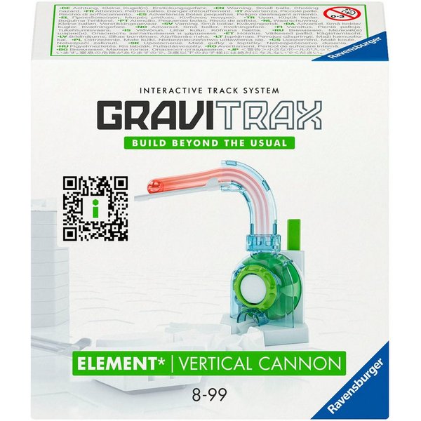 Ravensburger Kugelbahn-Bausatz GraviTrax Element Vertical Cannon, Made in Europe