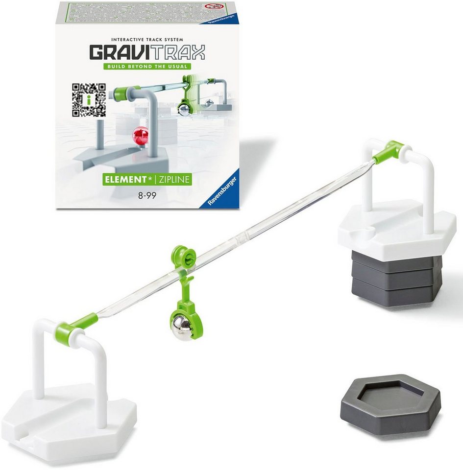 Ravensburger Kugelbahn-Bausatz GraviTrax Element Zipline, Made in Europe – Bild 2 von 5