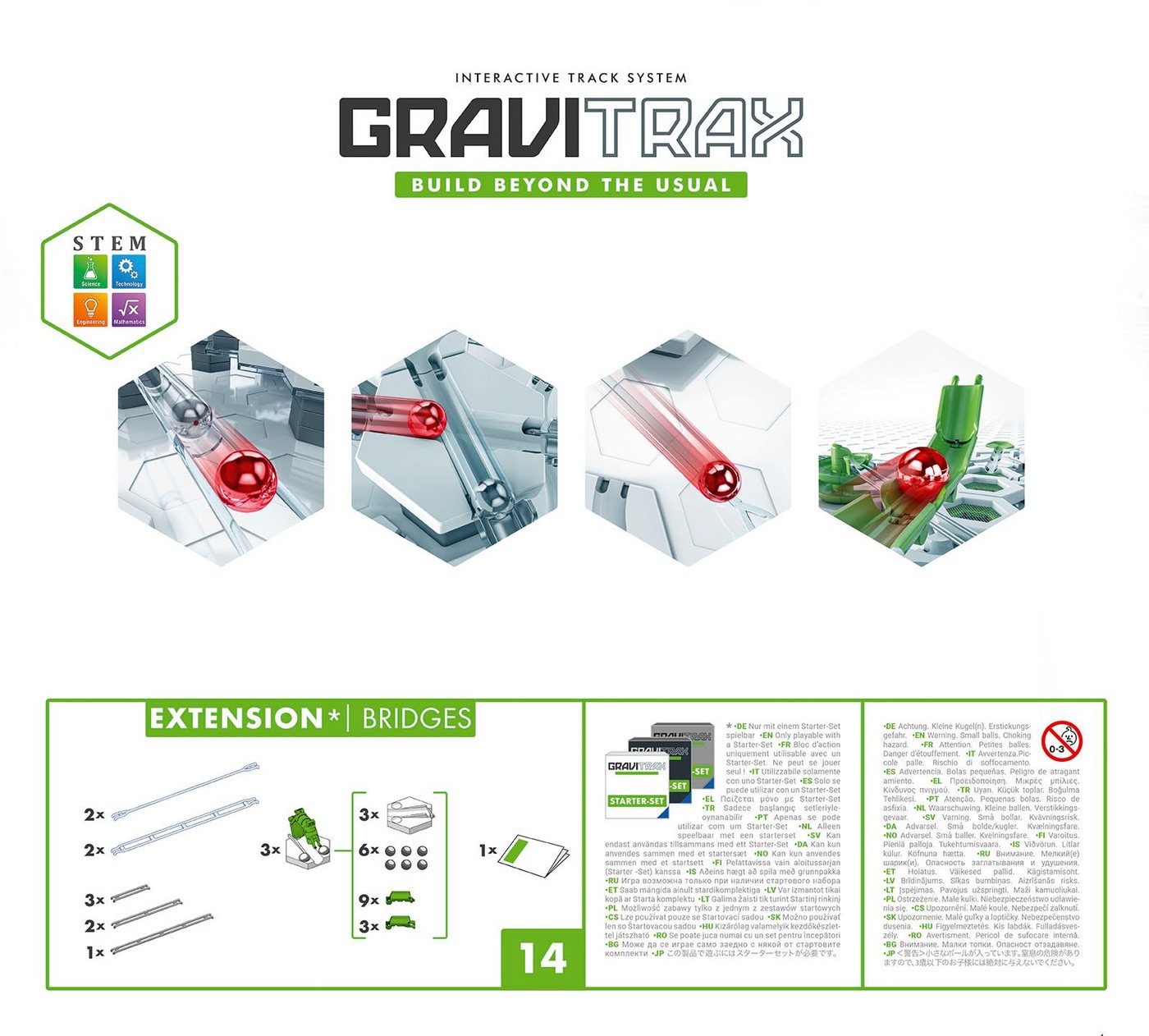 Ravensburger Kugelbahn-Bausatz GraviTrax Extension Bridges, Made in Europe – Bild 5 von 5