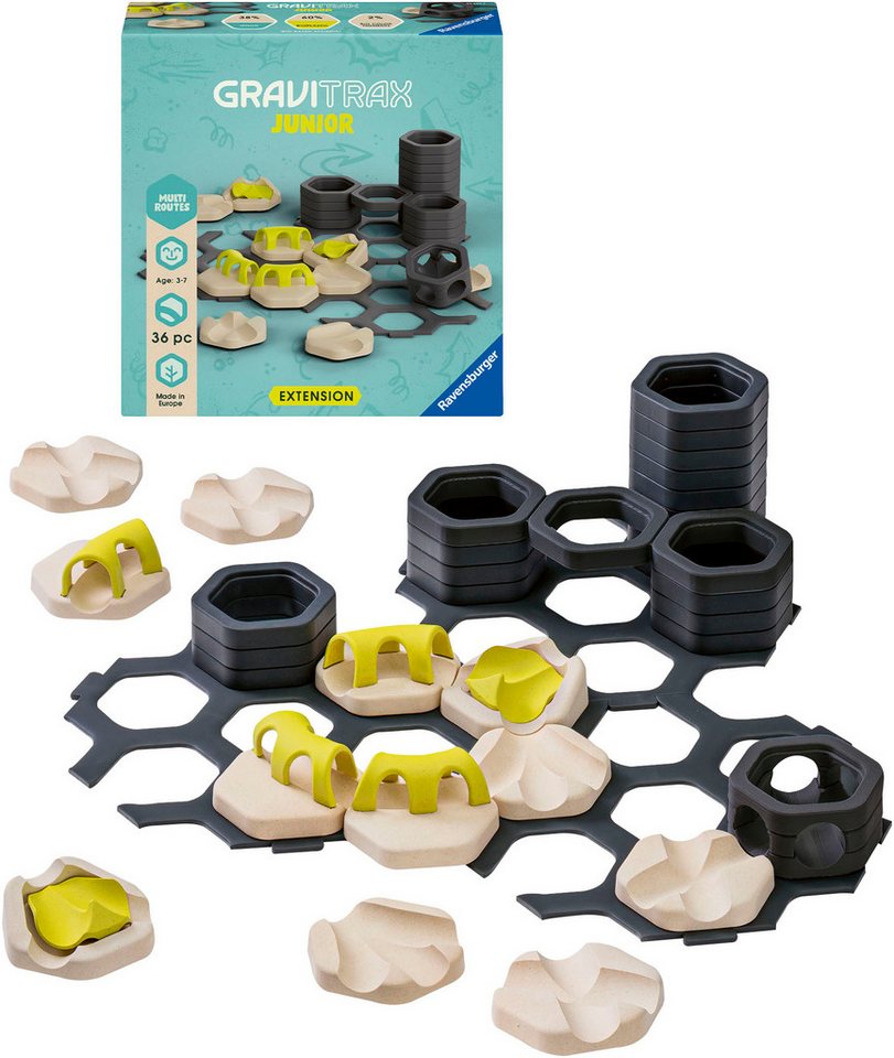 Ravensburger Kugelbahn-Bausatz GraviTrax Junior, Extension Multi Routes, Made in Europe – Bild 3 von 5