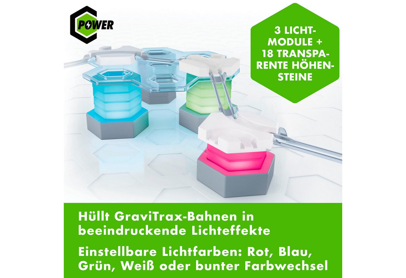 Ravensburger Kugelbahn-Bausatz GraviTrax POWER Element Light, Made in Europe – Bild 4 von 5