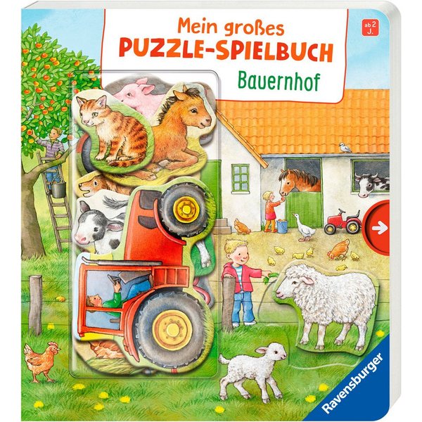Pappbilderbuch, Mein großes Puzzle-Spielbuch Bauernhof